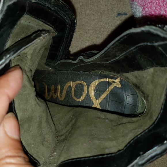 Sam Edelman platform booties. A ribbed, buckled zip up boot - Picture 9 of 10